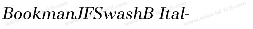 BookmanJFSwashB Ital字体转换